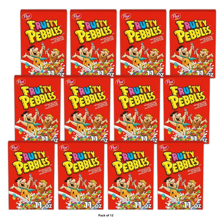 Post Fruity Pebbles Breakfast Cereal 11 OZ (Pack of 12)