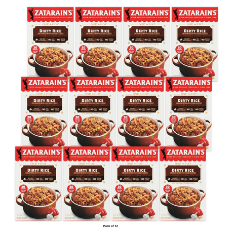 Zatarain s No Artificial Flavors Gluten Free Dirty Rice Dinner Mix Box 8 oz (Pack of 12)