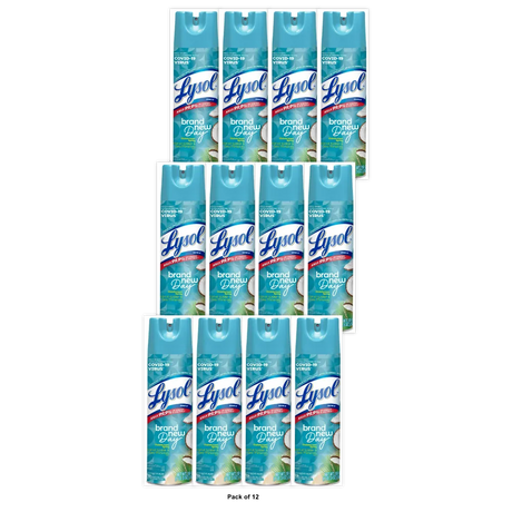Lysol Disinfectant Spray Sanitizing and Antibacterial Spray For Disinfecting a 19 oz (Pack of 12)