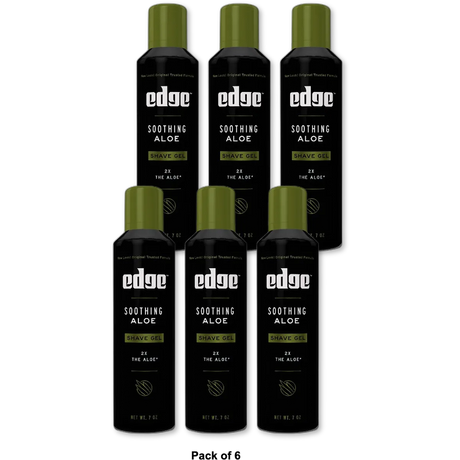 Edge Shave Gel With Soothing Aloe 7Oz (Pack of 6)