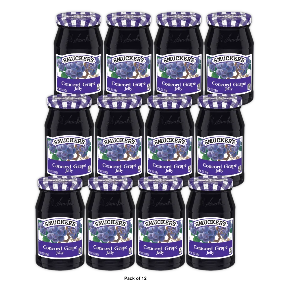 Smucker's Concord Grape Jelly, 12 OZ (Pack of 12)