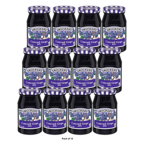 Smucker's Concord Grape Jelly, 12 OZ (Pack of 12)
