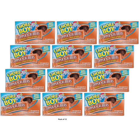 Chore Boy® 10811435002159V Copper Scrubber/Scouring Pad (Pack of 12)