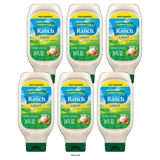 Hidden Valley Original Ranch Light Salad Dressing & Topping - Gluten Free - 24 Oz (Pack of 6)