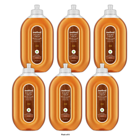 Method Squirt + Mop Hardwood Floor Cleaner Almond 25 Oz (Pack of 6)