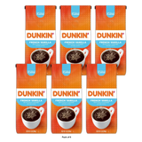 Dunkin’ French Vanilla Artificially Flavored Coffee Ground Coffee Bag 12 oz (Pack of 6)