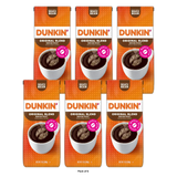 Dunkin' Donuts Original Blend Whole Bean Coffee, 12 oz (Pack of 6)