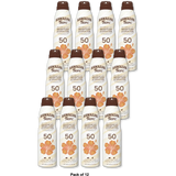 Hawaiian Tropic Weightless Hydration Clear Spray Sunscreen SPF 50 6Oz (Pack of 12)