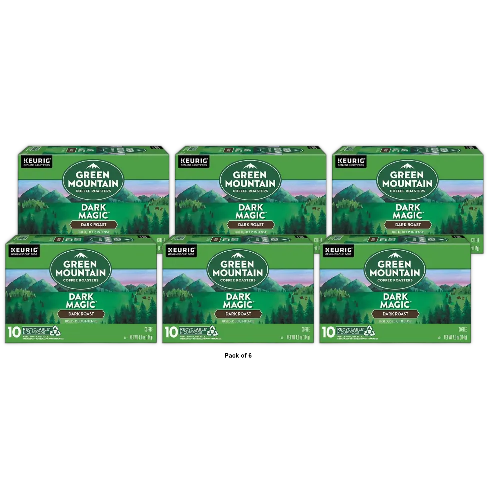 Green Mountain Coffee K-Cup Pods Dark Magic - 10.0 ea (Pack of 6)