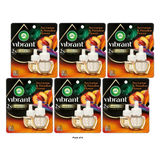 Air Wick Vibrant Plug in Scented Oil Refill Air Freshener Nectarine & Paradise (Pack of 6)