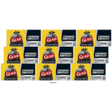 Glad Strong Quick-Tie Large Trash Bags, 30 Gallon, Black (Pack of 9)