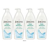 Jergens Daily Moisture Body Lotion with Hydralucence Blend Dry Skin Moisturizer 21 oz(Pack of 4)