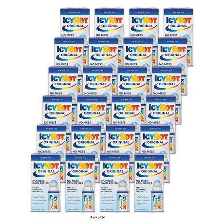Icy Hot Pain Relief Balm with No Mess Applicator - 2.5 fl Oz (Pack of 24)