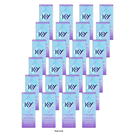 K-Y UltraGel Personal Water Based Lubricant, 1.5 Oz (Pack of 24)