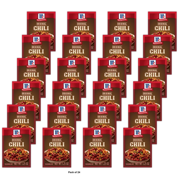 McCormick Chili Seasoning Mix 1.25 Oz (Pack of 24)