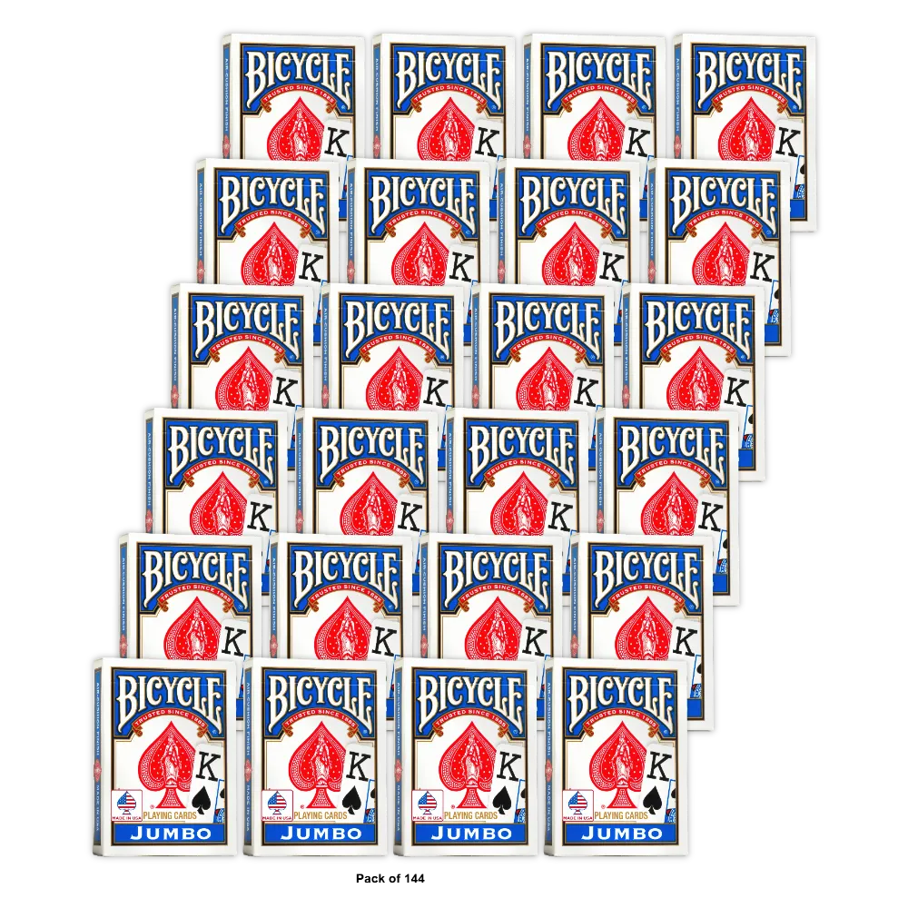 Bicycle Jumbo Playing Cards Assortment (Pack of 144)