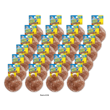 Chore Boy Ultimate Copper Scrubber Scouring Pad, Pure Copper (Pack of 216)