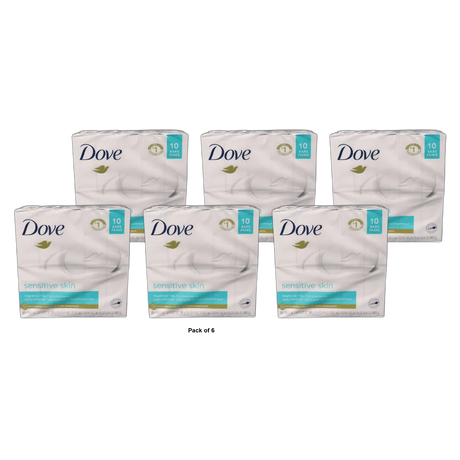 Dove Bar Soap Sensitive Skin 31.7 OZ (Pack of 6)