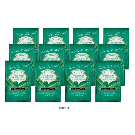 Lisa Rachel Conditioner&cleanser w/ Tea Tree Oil & Avocado for Damaged Hair 0.60 Fl.Oz (Pack of 12)