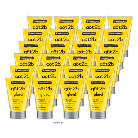 Got2b Glued Hair Styling Spiking Gel Trial & Travel Size (Pack of 24) 1.25 Oz