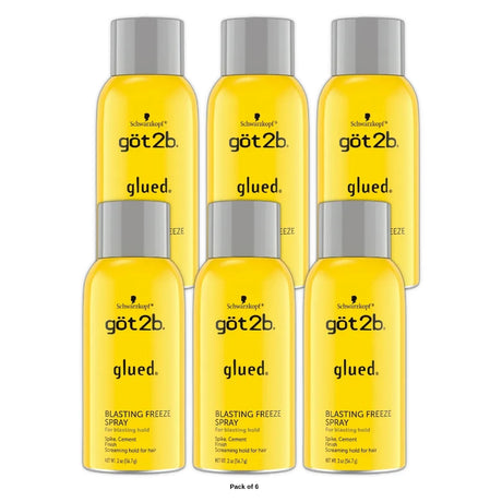 Got2b Glued Blasting Freeze Hairspray (Pack of 6) 2 Oz