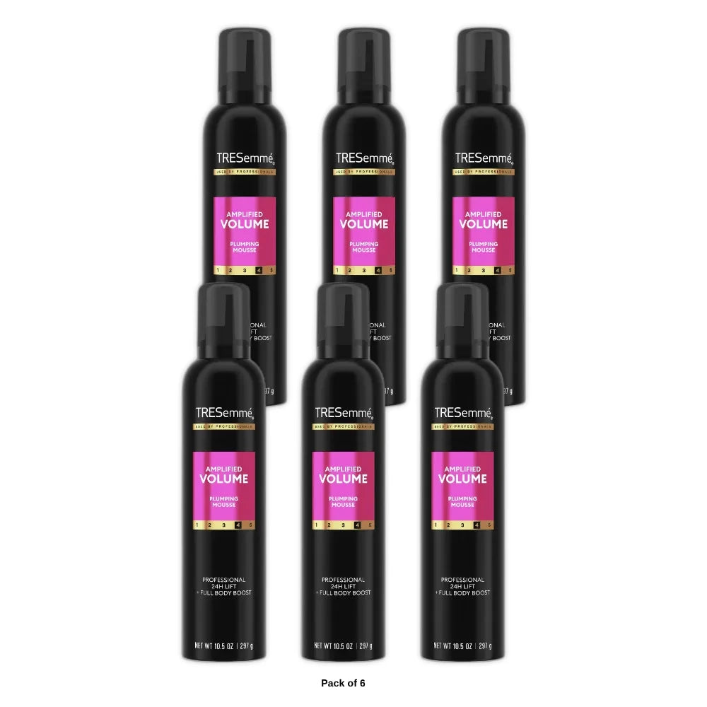 Tresemme Plumping Hair Mousse Total Volume Hair Treatment - (Pack of 6) 10.5 Oz