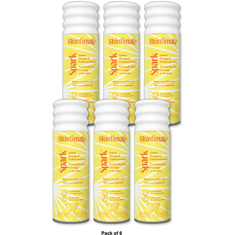 Skintimate Spark Shave Gel Lemon Orange And Cedarwood 7Oz (Pack of 6)