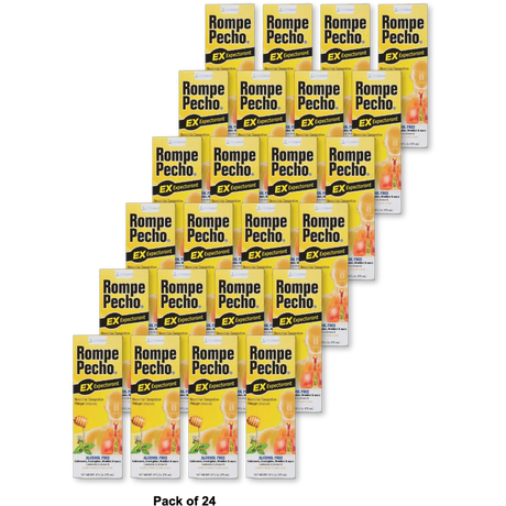 Rompe Pecho Cough Syrup Alcohol Free 6Oz (Pack of 24)