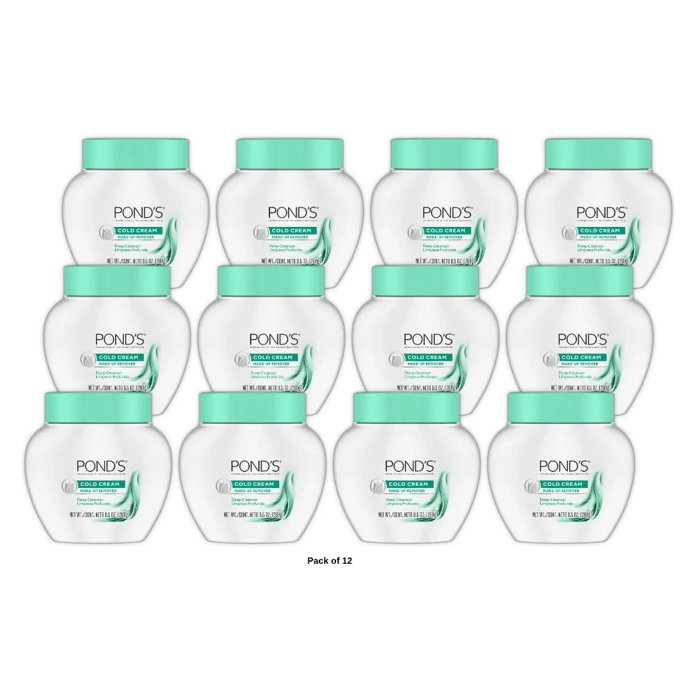 Pond's Cold Cream Cleanser (Pack of 3) (Pack of 12) 9.5 Oz