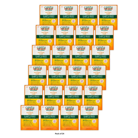 Cantu Shea Butter for Natural Hair Clarify & Renew Hair & Scalp Masque 1.5oz (Pack of 24)