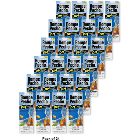 Rompe Pecho Dm Cough Relief Suppressant/Expectorant Syrup 6Oz (Pack of 24)