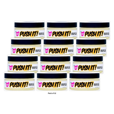 The Doux Bee Girl Push It Edge Gel Frizzy Hair Moisturizing Female (Pack of 12) 2 Oz