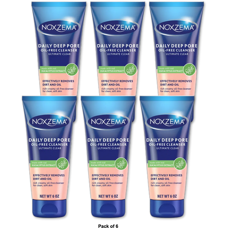 Noxzema Ultimate Clear Daily Deep Pore Cleanser 6Oz (Pack of 6)