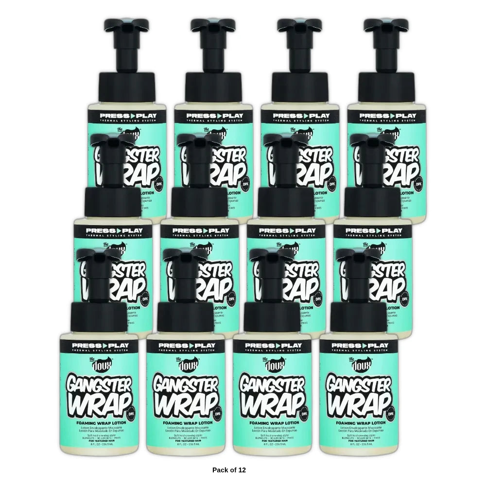The Doux Gangster Wrap Foaming Wrap Lotion - (Pack of 12) 8 Fl. Oz