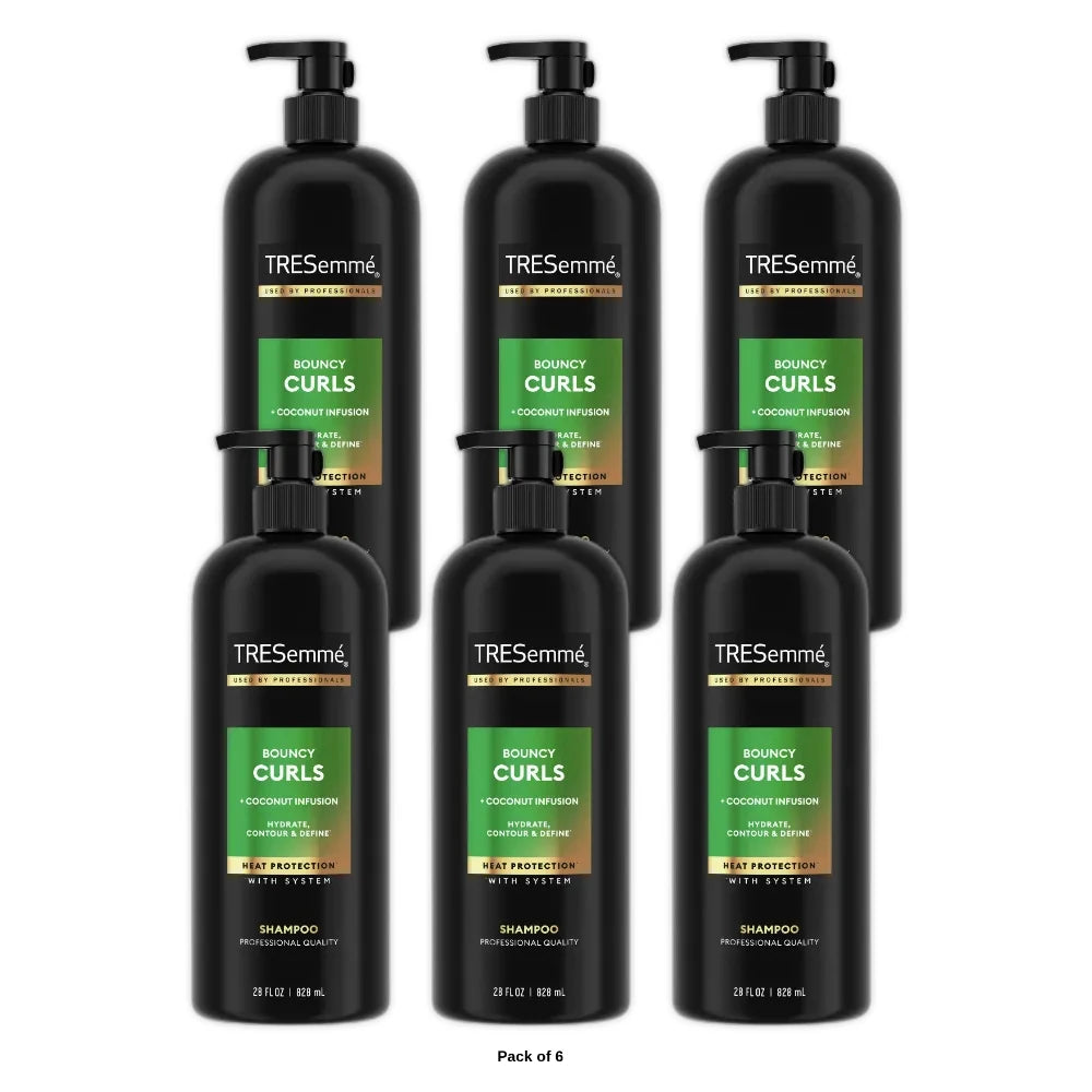 Tresemme Bouncy Curls Shampoo For Curly Hair - (Pack of 6) 28 Oz