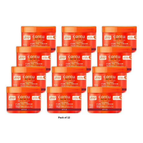 Cantu Natural Hair Coconut Curling Cream with Shea Butter - 12oz (Pack of 12)