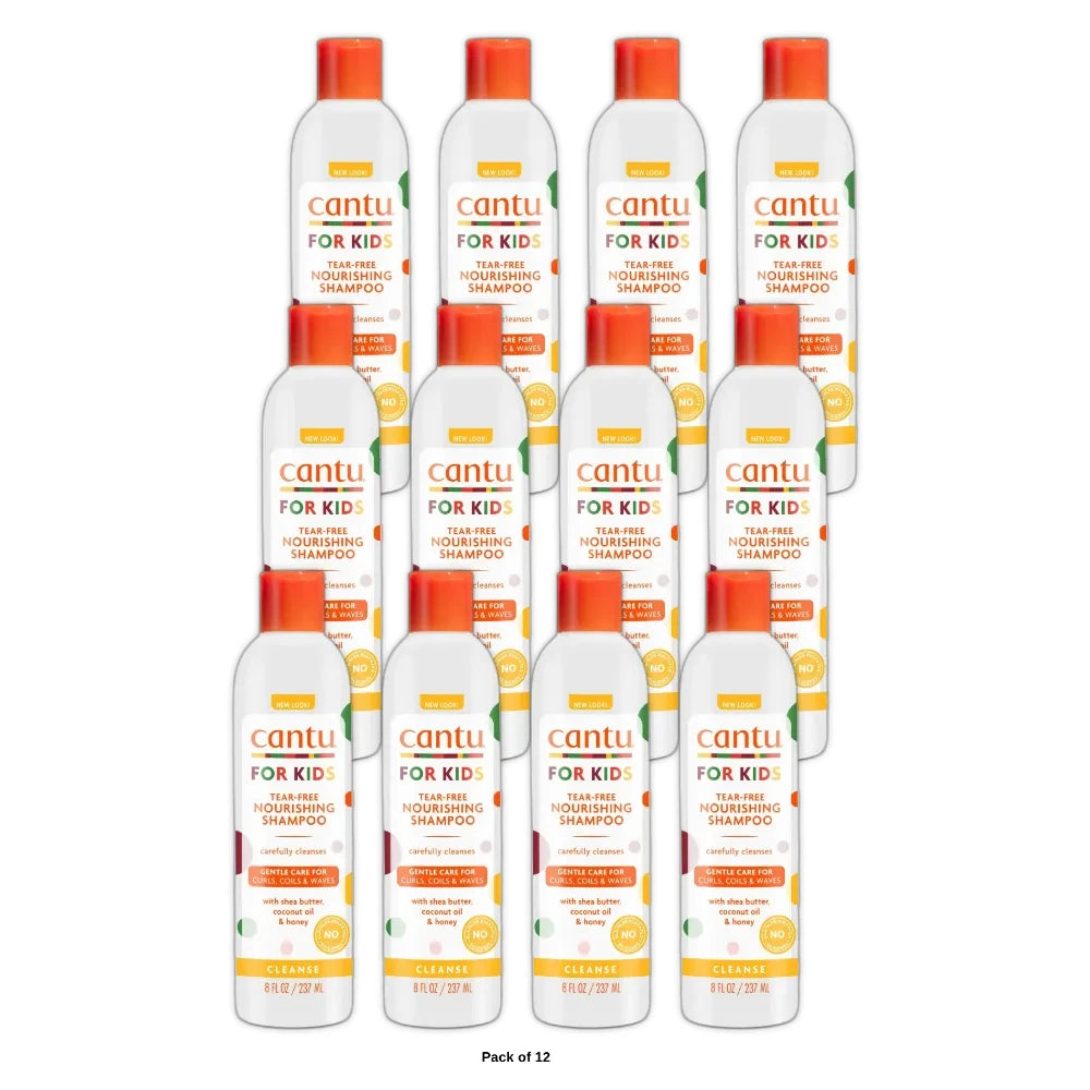 Cantu Care for Kids Gentle and Tear-Free Nourishing Shampoo (Pack of 12) 8 Fl. Oz