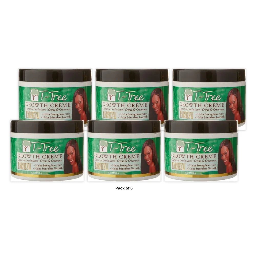 Parnevu T-Tree Growth Creme 6 Oz (Pack of 6)