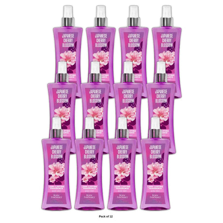 Body Fantasies Signature Fragrance Body Spray Japanese Cherry Blossom (Pack of 12) 8 Fl. Oz