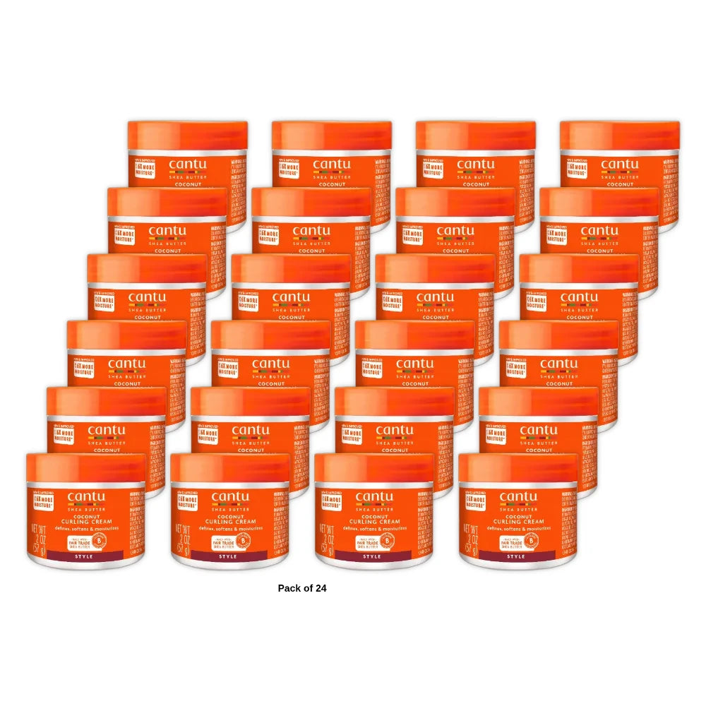 Cantu Shea Butter for Natural Hair Coconut Curling Cream 2 oz (Pack of 24)