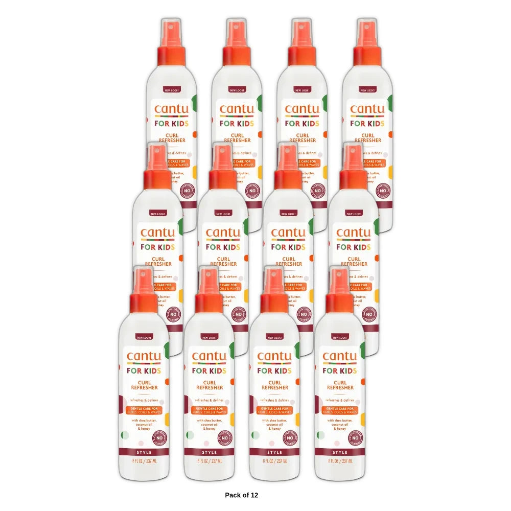 Cantu Care for Kids Curl Refresher with Shea Butter (Pack of 12) 8 Fl. Oz