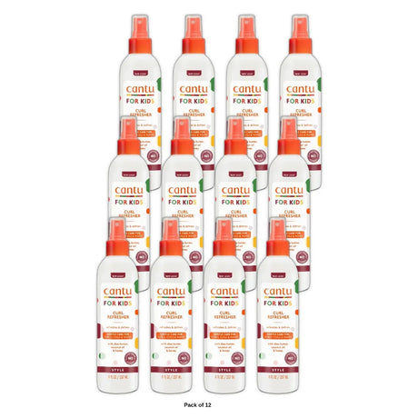 Cantu Care for Kids Curl Refresher with Shea Butter (Pack of 12) 8 Fl. Oz