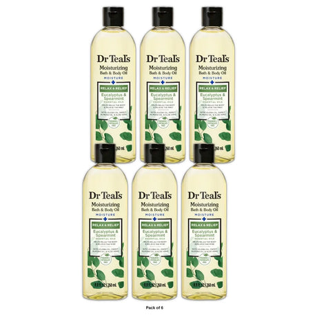 Dr. Teal's Body and Bath Oil 8.8 Oz (Pack of 6)