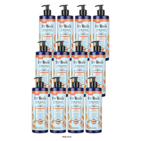 Dr Teal's Radiant Vitamin C Body Lotion Citrus 18 Oz (Pack of 12)
