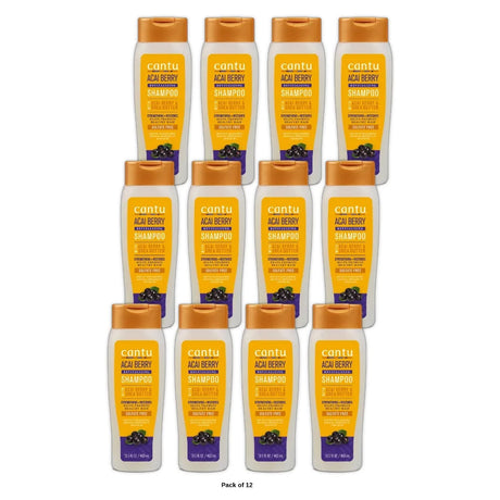 Cantu Revitalizing Shampoo with Acai Berry and Shea Butter (Pack of 12) 13.5 fl. Oz