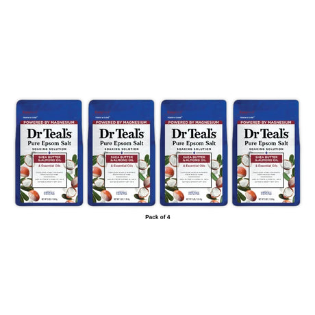 Dr Teal's Shea Butter & Almond Bath Soaks - 48oz (Pack of 4)