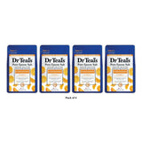 Dr Teal's Epsom Salt Magnesium Soak - Glow & Radiance with Vitamin C & Citrus Es 48 Oz (Pack of 4)