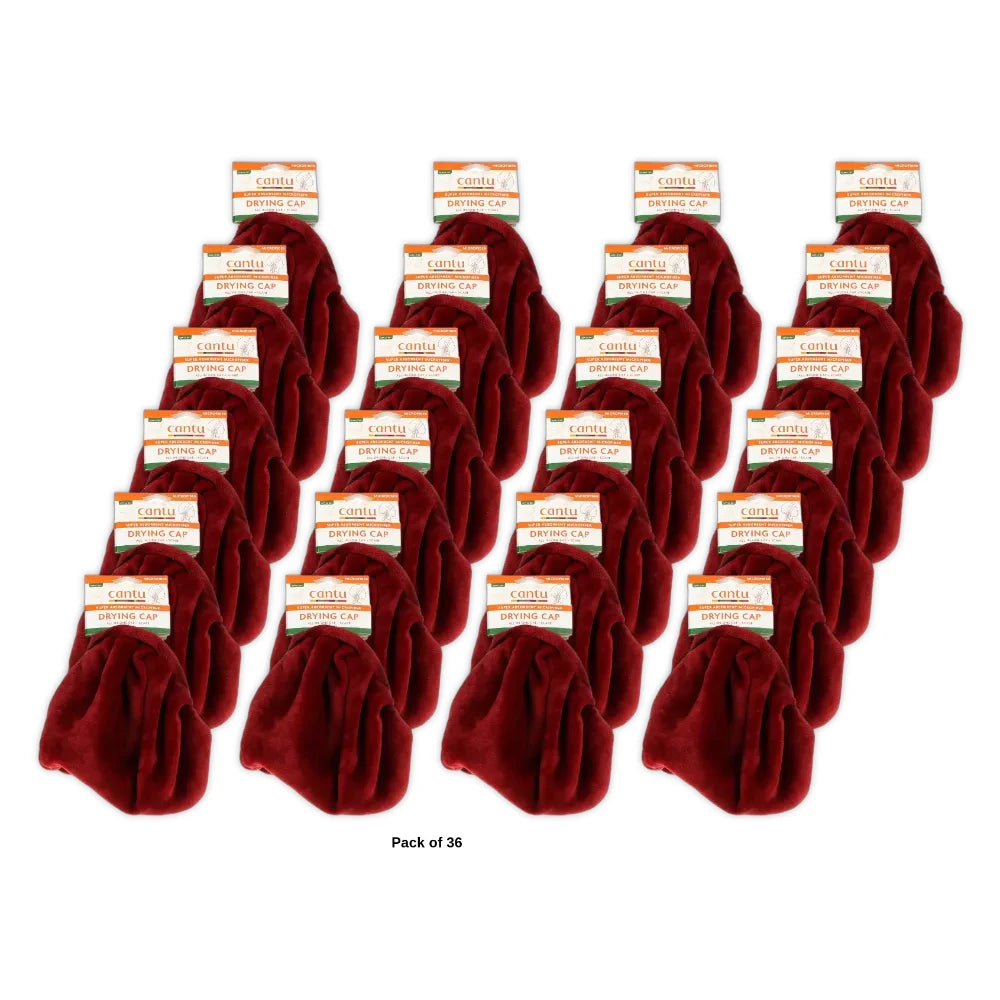 Cantu Super Absorbent Microfiber Drying Cap One Size Fits All 1 Cap (Pack of 36)