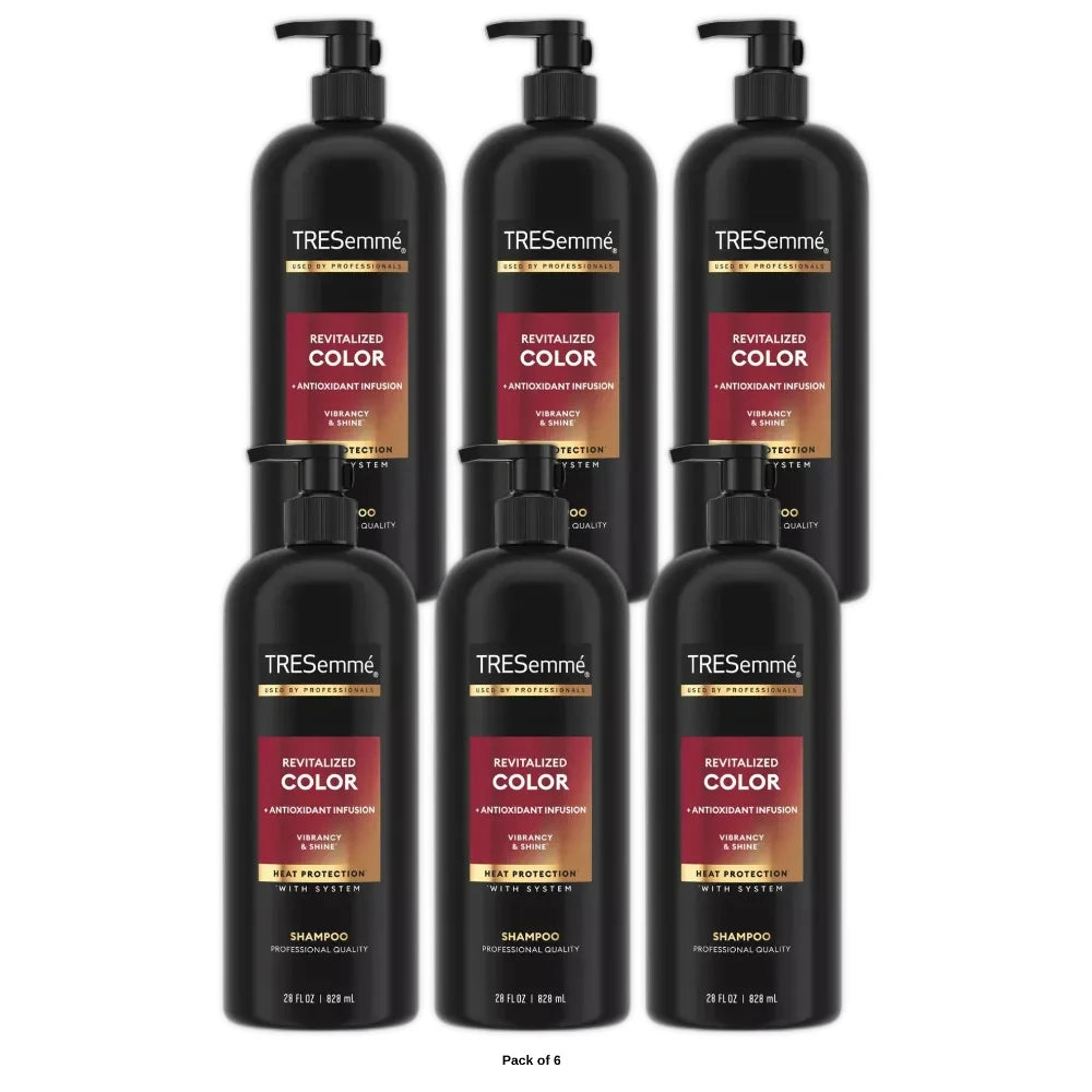 Tresemme Revitalized Color Vibrance & Shine Shampoo for Color Treated Hair - 28 28 Oz (Pack of 6)