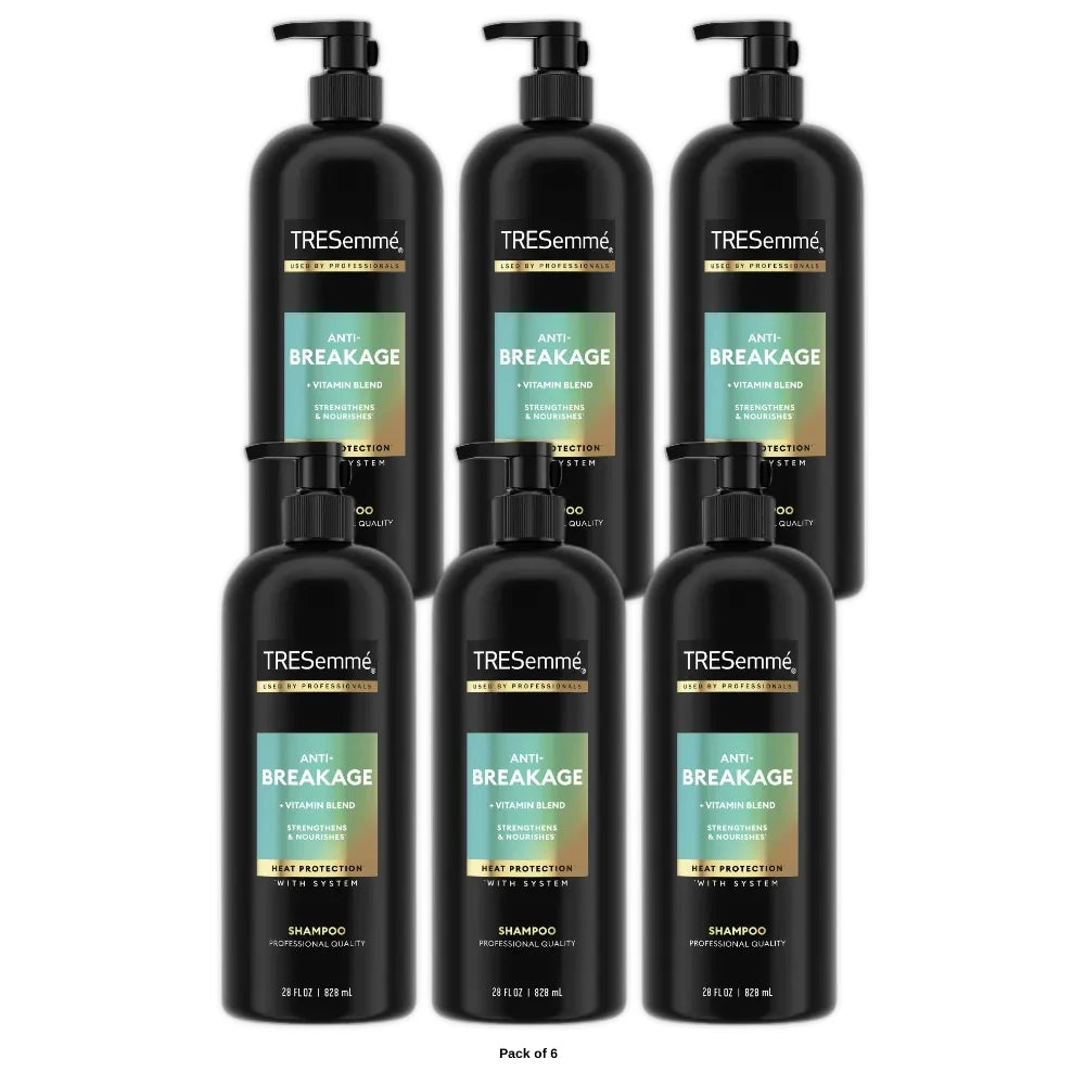 Tresemme Pro Solutions Anti-Breakage Vitamin Blend Shampoo 28 fl oz 28 Oz (Pack of 6)